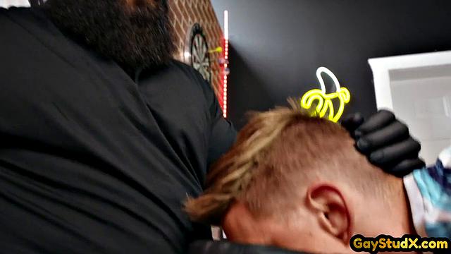 Muscled dom fucks his sub bitch