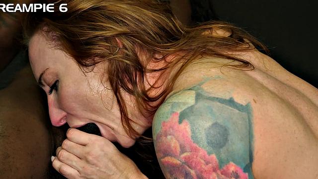 GangbangCreampie - Two Hot Babes Get Filled Up With Cum