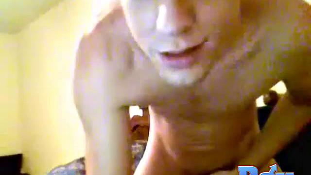 Trace strokes and shows off for gay viewers
