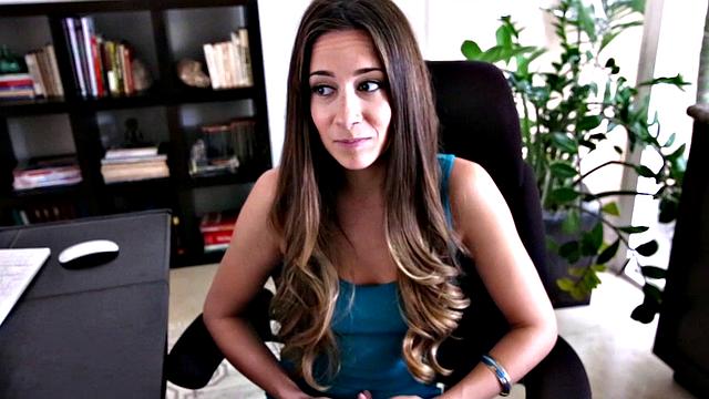 кассиди кляйн получает жёстко в офисе и глотает по полной