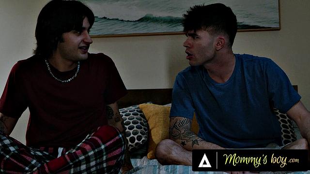 MOMMY'S BOY - Stepmom Aderes Quin Gets CAUGHT FUCKING Stepson's Friend And Fucks Them Both!