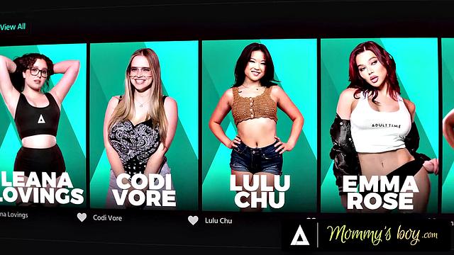 MOMMY'S BOY - Stepmom Aderes Quin Gets CAUGHT FUCKING Stepson's Friend And Fucks Them Both!