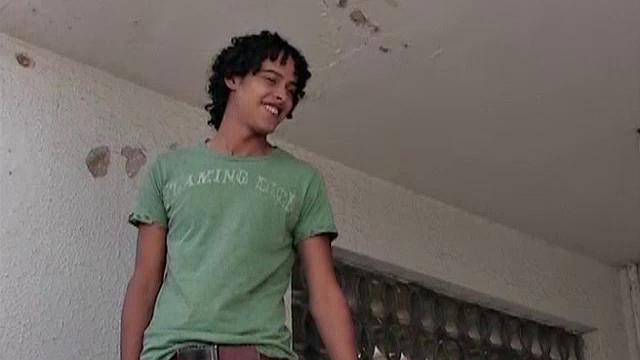 On an upstairs outdoor landing, Latinos Hernan, Danno and Javier decide it's the perfect place for a hot bareback sex party. Clothes come off, big uncut dicks flop out and soon find their way into a warm mouth.