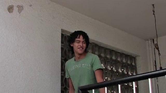 On an upstairs outdoor landing, Latinos Hernan, Danno and Javier decide it's the perfect place for a hot bareback sex party. Clothes come off, big uncut dicks flop out and soon find their way into a warm mouth.