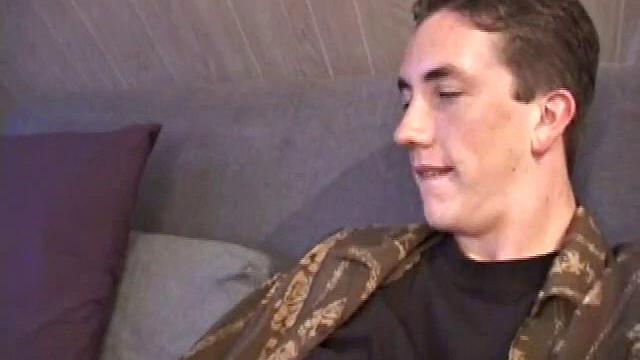 Derek strokes his cock hard and cums for the camera