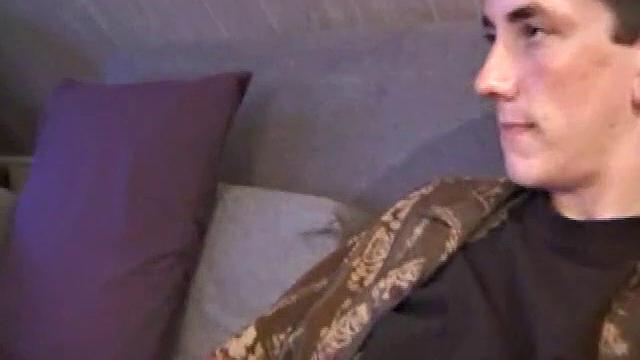 Derek strokes his cock hard and cums for the camera