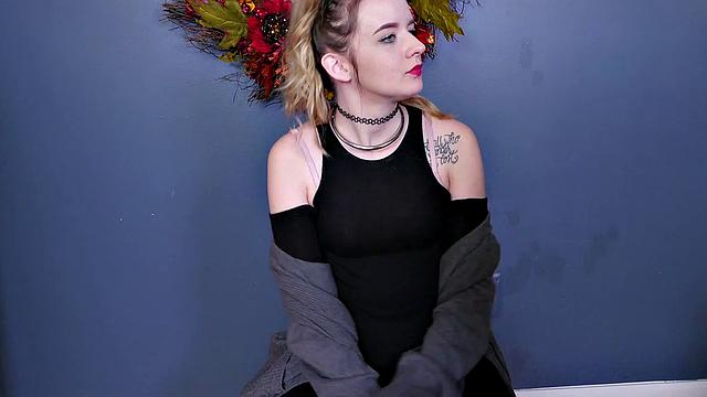 Foot worship slave throat fucked