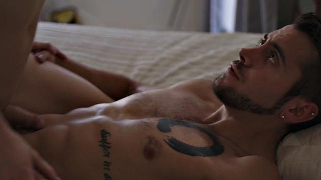 Small tits TS babe rimmed and barebacked by BF on the couch