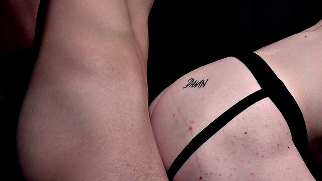 Barebacking stud rims and fucks BF's asshole in jockstrap