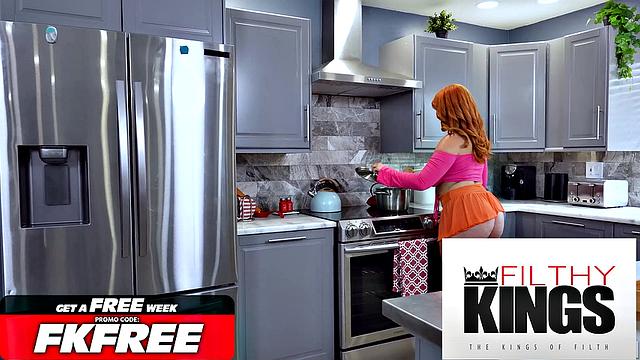 FilthyTaboo - Caught Horny BUBBLE BUTT Stepsis Boiling Her Dildos & I Fucked Hard