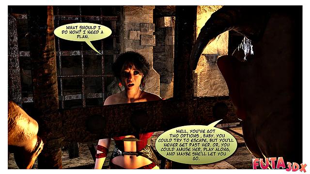 Futa3dX - Redhead Dungeon Keeper Fucks Brunette Adventurer