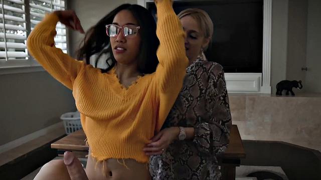 Asian Daughter Trained To Serve