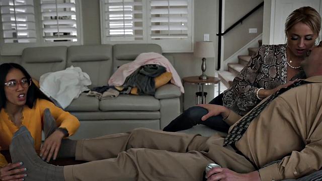 Asian Daughter Trained To Serve