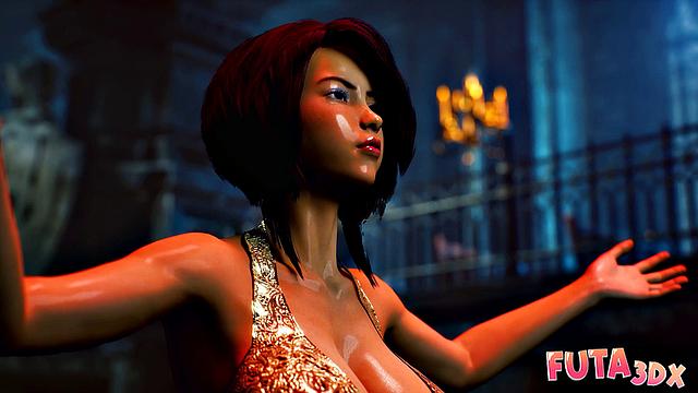 Futa3dX - Brunette Futa Prays To Blonde To Come Fuck Her Hard