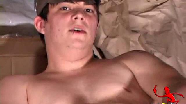 Already stroking his hard cock, Odon Marsh watches a porno video and edges himself close a few times. The effort pays off with a wet cum load that he can no longer hold back.