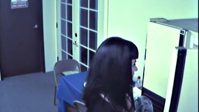 Busty food fetish slut masturbates