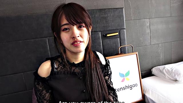 Mao Haneda is a pregnant twenty-year-old with huge brown nipples