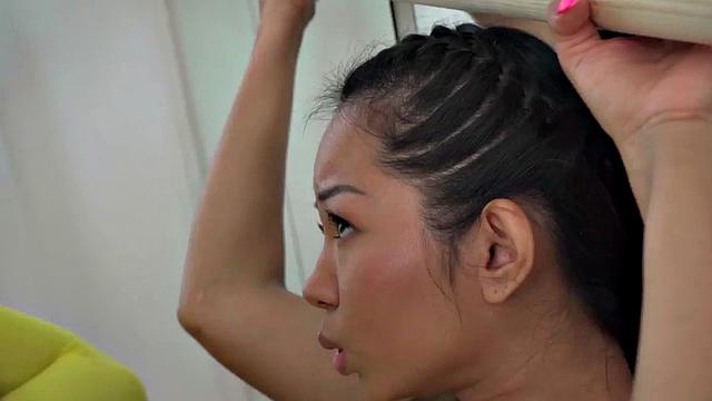 Anal goddess riding her trainer after working out