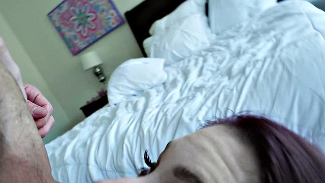 Tattooed Cutie gets her tight ass drilled in doggystyle in the bedroom