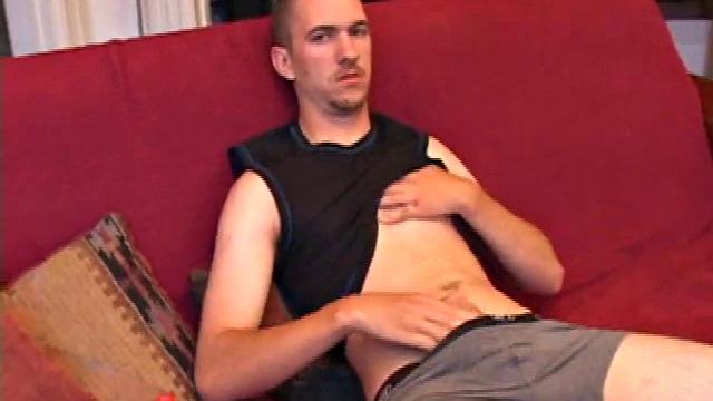Cutie Casper Coxx is back for another solo jerk off. He starts with his clothes on and we can see the bulge in his pants. Then he gets undressed, lubes up, and starts stroking his meat.