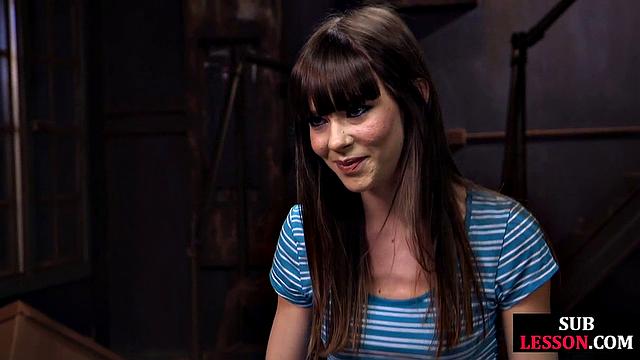 Tied up cute gets pussypounded