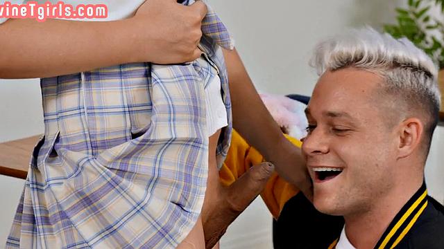 Tranny teacher spoiling 21yo college student