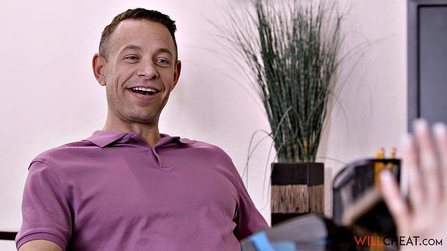 Aubree Valentine frisky at work