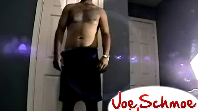 Watch this guy stroke his cock and show off for the camera