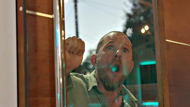 Blonde with a tattoo gets dirty with a big dick in the kitchen, bedroom, doggystyle, and cowgirl