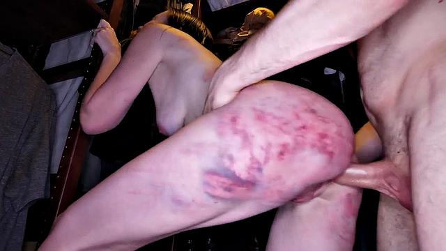 Painal fuck teen revels in ass fucking