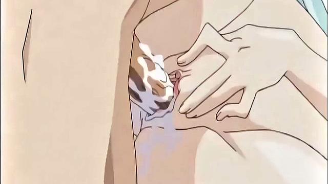 Squirting hentai teen gets her pussy ravaged