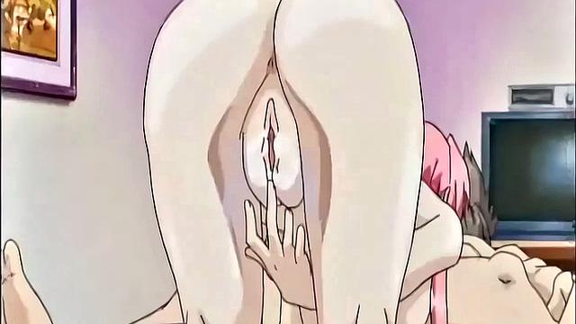 Squirting hentai teen gets her pussy ravaged