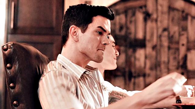 Taboo stepbrothers organize bareback orgy on the couch