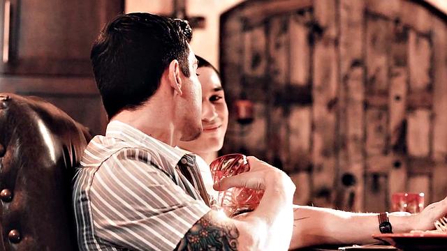 Taboo stepbrothers organize bareback orgy on the couch