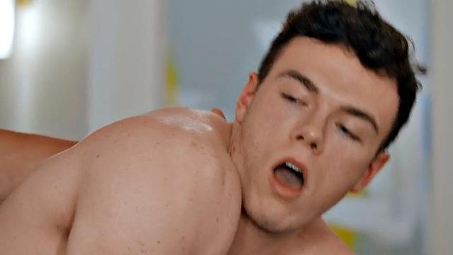 Real eager jock barebacks stud at home and cums