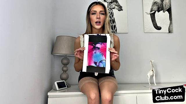 SPH solo babe talks dirty about small cocks in video