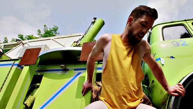 Perv gay stud fucks big cock firefighter