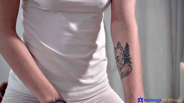 Pretty blonde masseuse with BBC