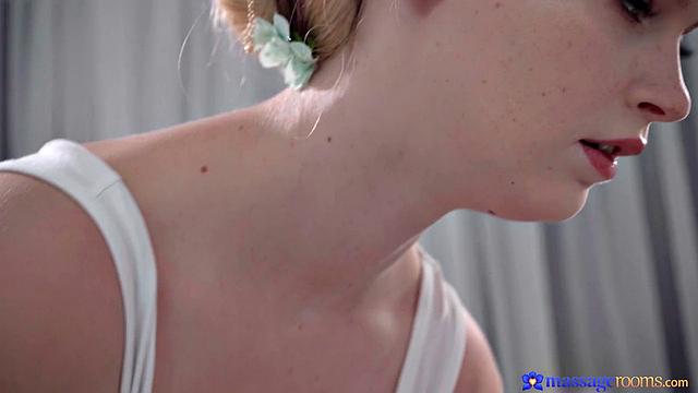 Pretty blonde masseuse with BBC