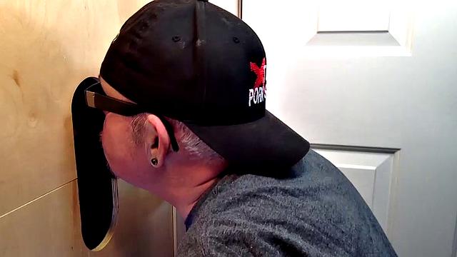 Gloryhole Throat Fucked by Black Cock