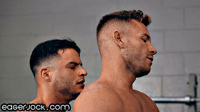 Horny busty jocks in 3some