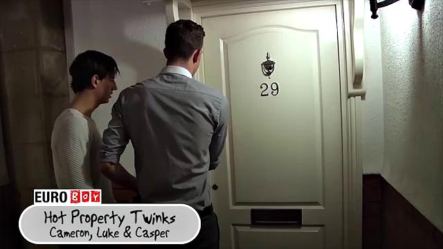 HOT PROPERTY TWINKS - Scene 1 - Cameron, Luke & Casper
