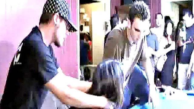 College teen fucked from behind