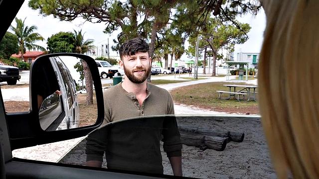 Cheap jock fucks gay ass in public van outdoors for facial