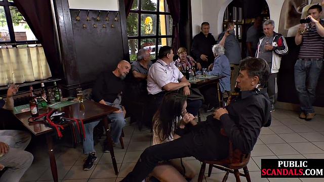 Naughty girl gets humiliated in public