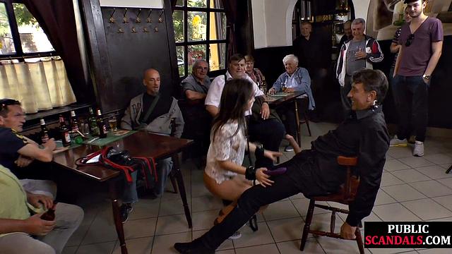 Naughty girl gets humiliated in public