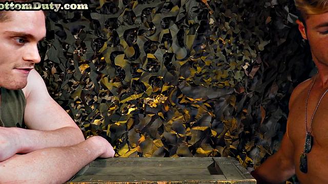 Army captain cockriding lucky private