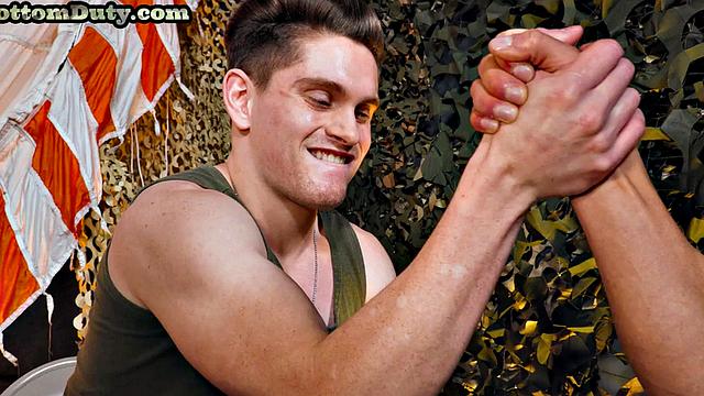 Army captain cockriding lucky private