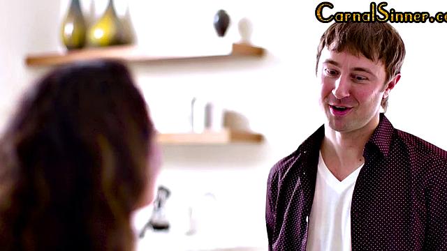 Big-titted MILF banged by daughter's BF