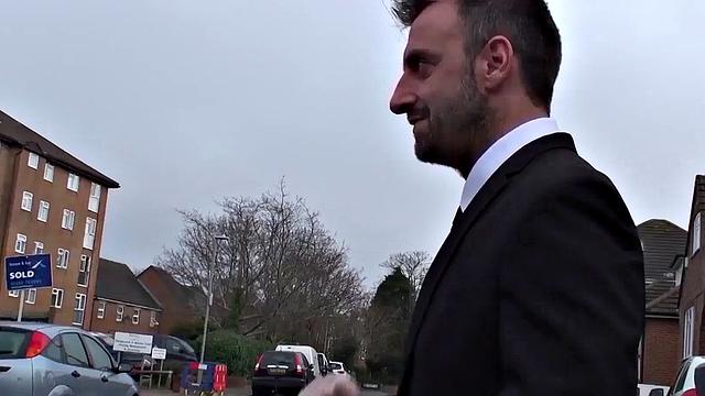 Mature British whore anally drilled hard before swallowing